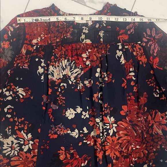 Wilfred Lourdes Floral Blouse - Red and Navy - Picture 2 of 16